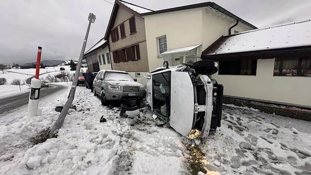 Verkehr kämpft mit Schnee und Eis auf Strassen und Schienen