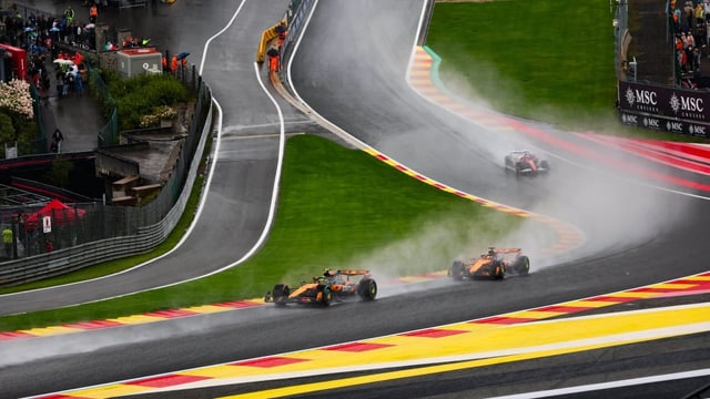 Nach langer Regenpause: McLaren feiert Doppelsieg in Spa