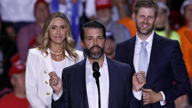 Trumps Kinder werben an letzter Wahlveranstaltung für den Vater