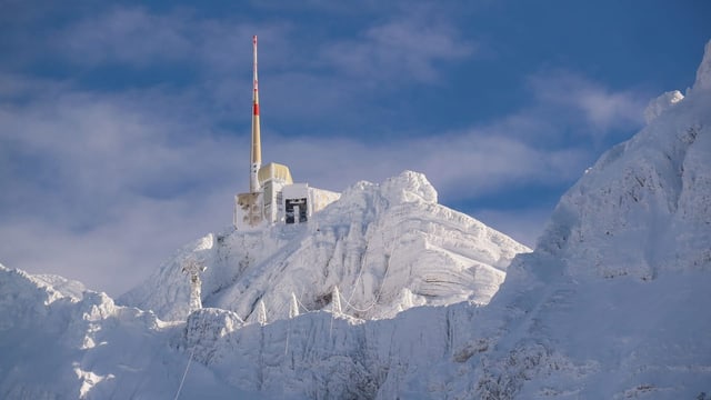 Rekordhohe Schneemengen am Säntis gemessen