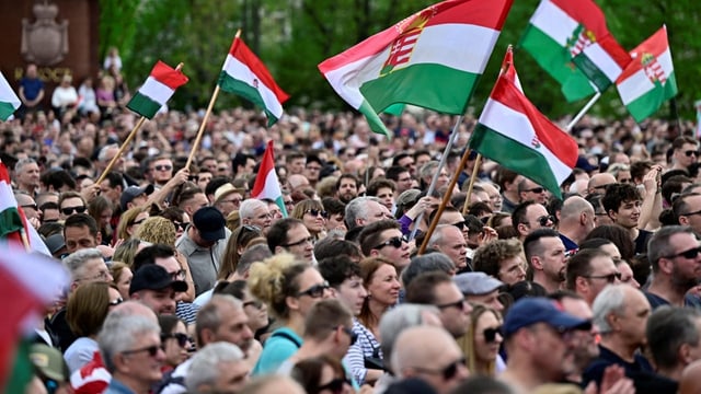 Massenprotest gegen Viktor Orbán in Budapest