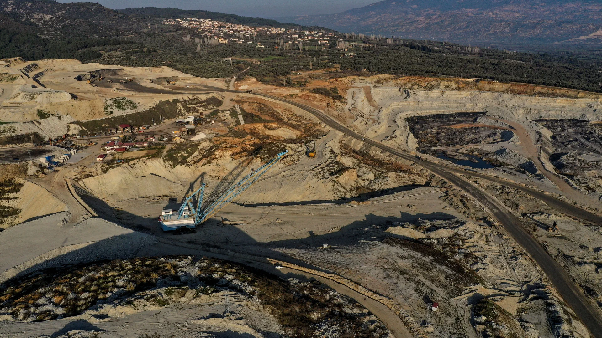 Ein Kohletagebau in der Provinz Mugla.