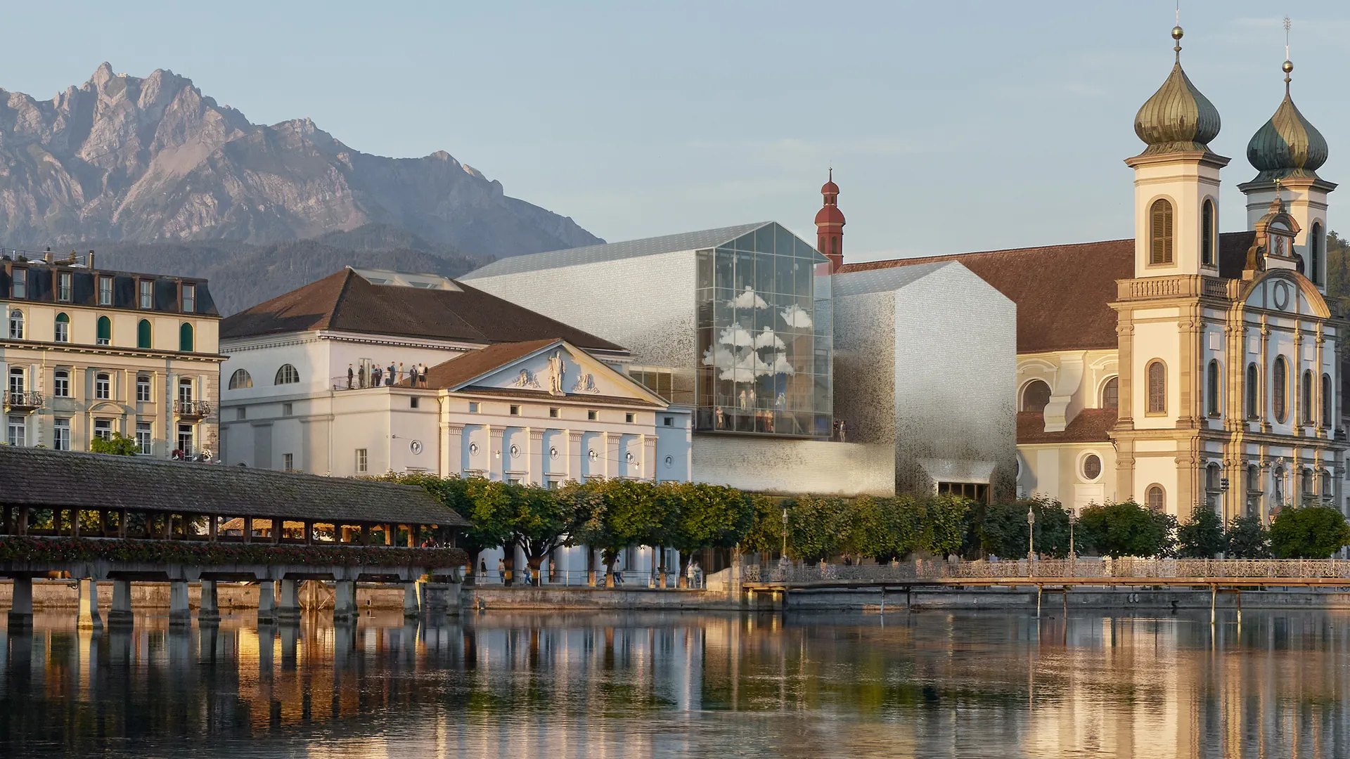 Blicck auf das neue Luzerner Theater