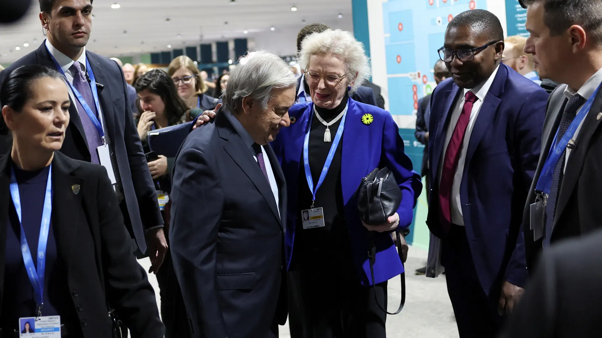 Der Generalsekretär der Vereinten Nationen Antonio Guterres während der UN-Klimakonferenz COP29 in Baku.