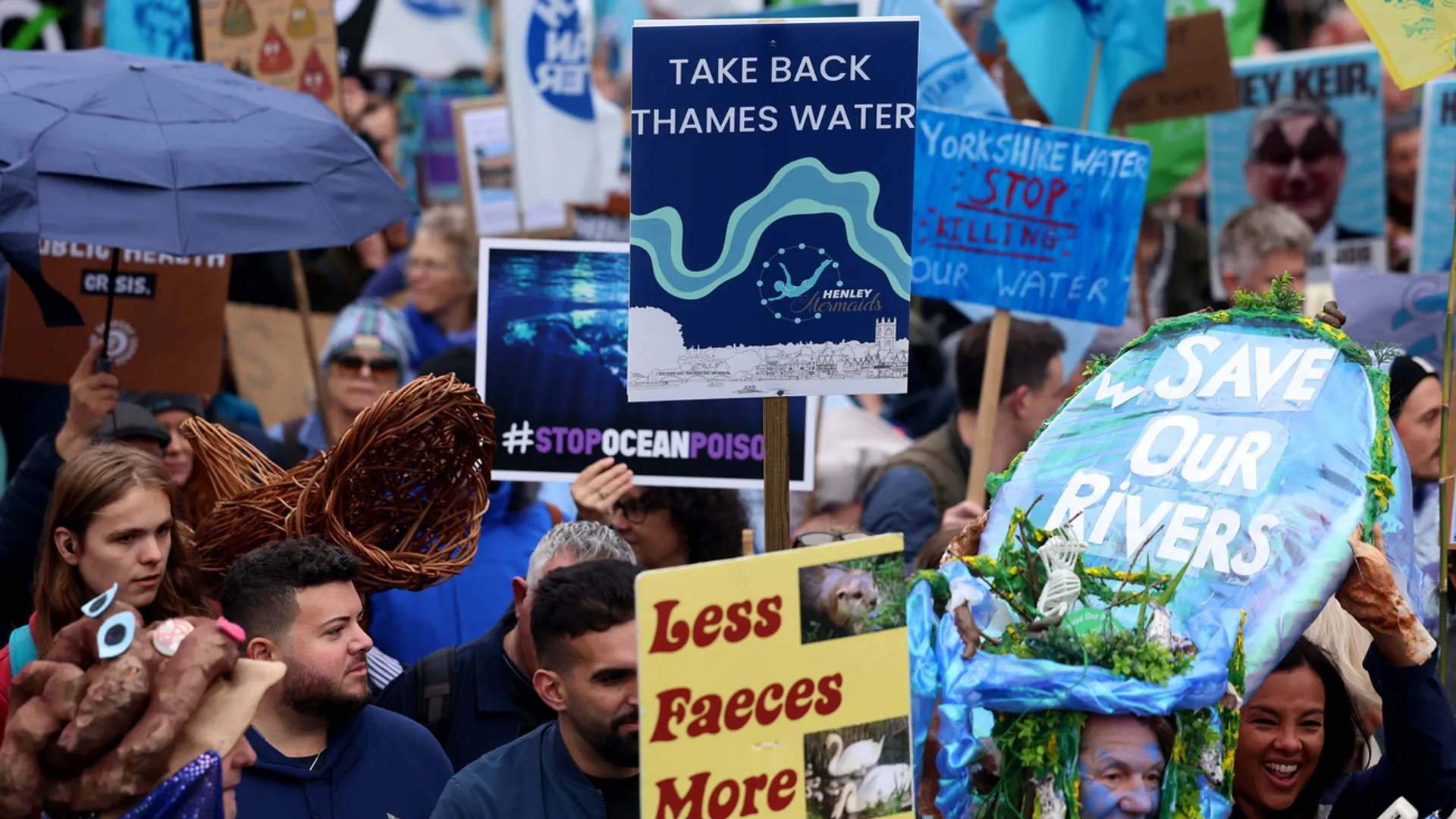 Clean Water March: Über 15’000 Leute äusserten Anfang November in London ihren Unmut über die Wasserverschmutzung.